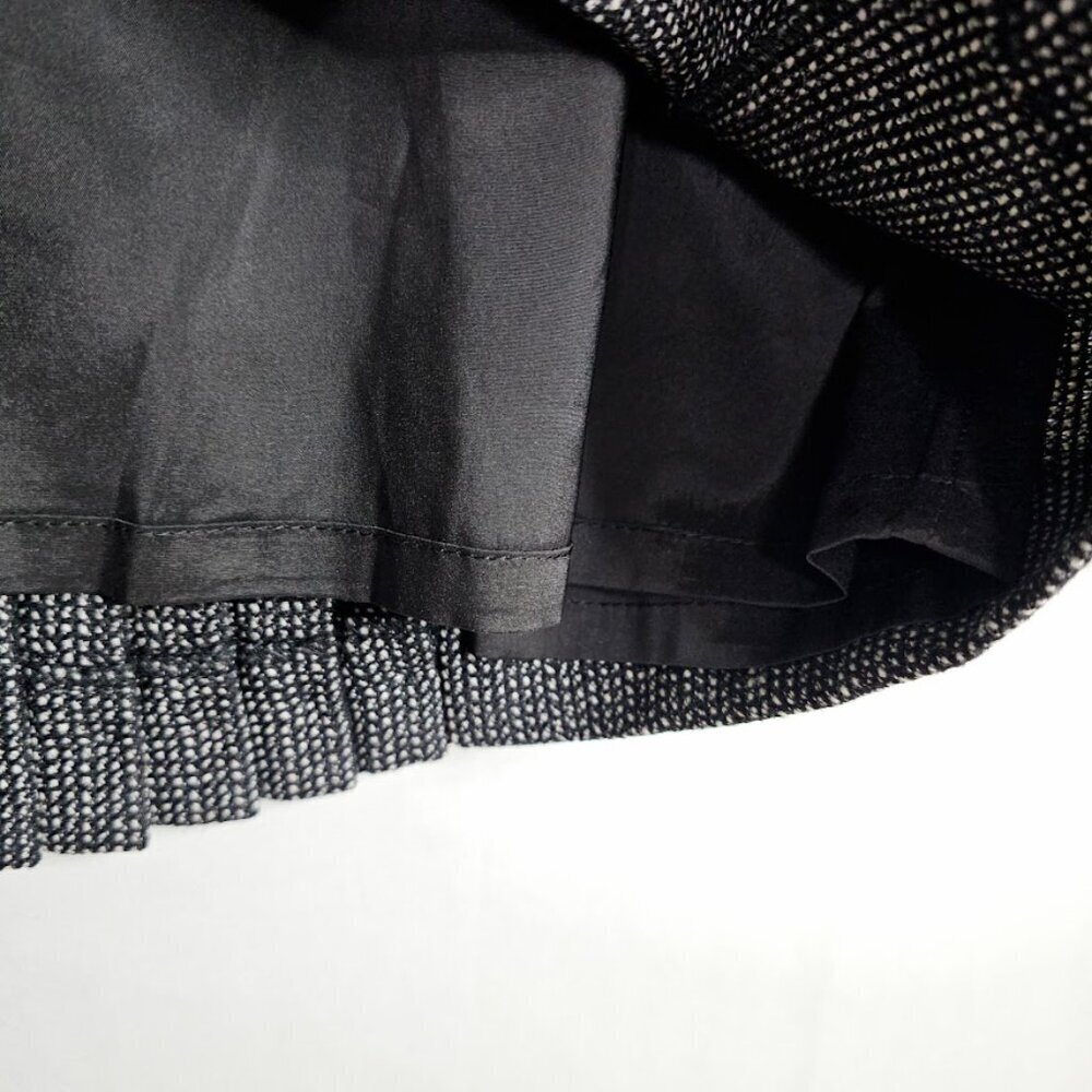 NWT EXPRESS DESIGN STUDIO Wool Skirt size 8 DARK GRAY Preppy Chic Pleated Retro - Picture 6 of 9